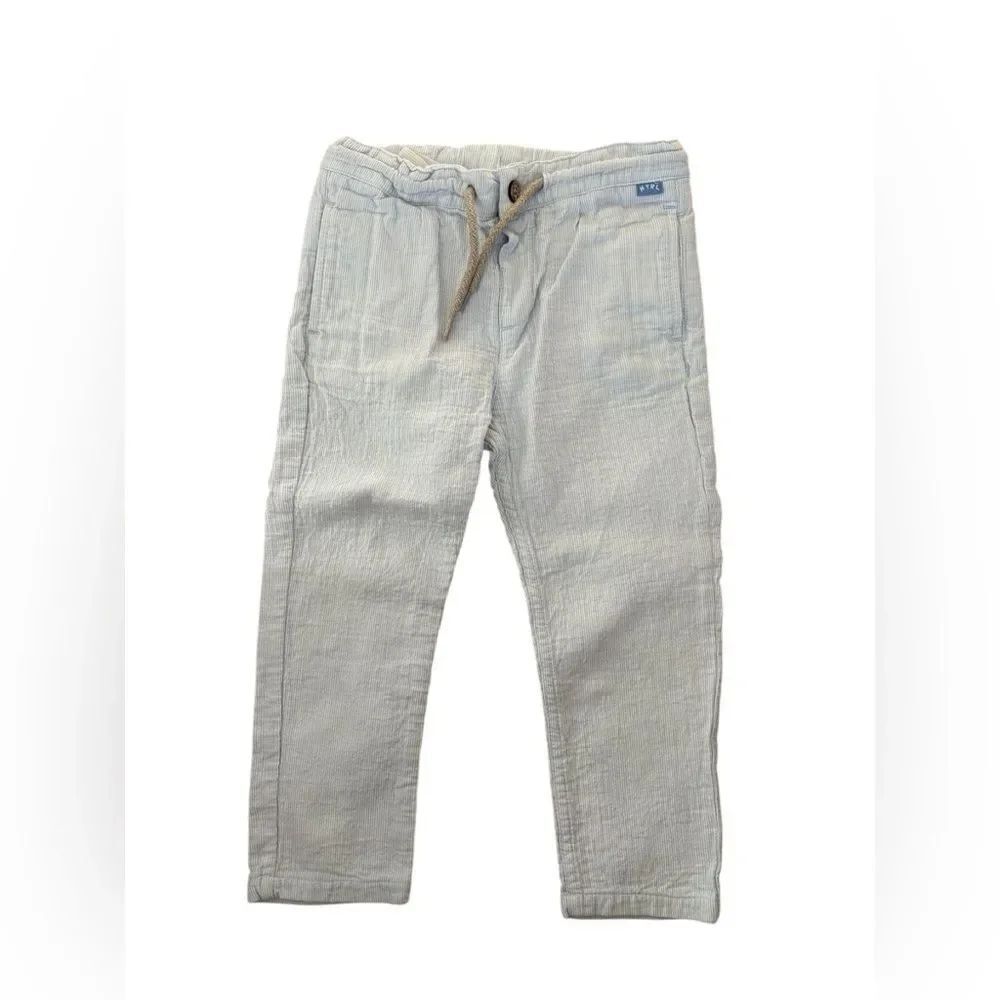 Mayoral Light Blue Striped Pants